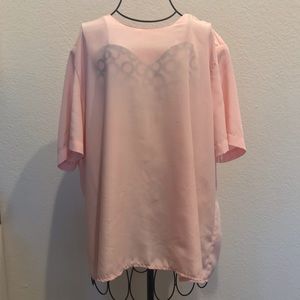 Sheer pink top